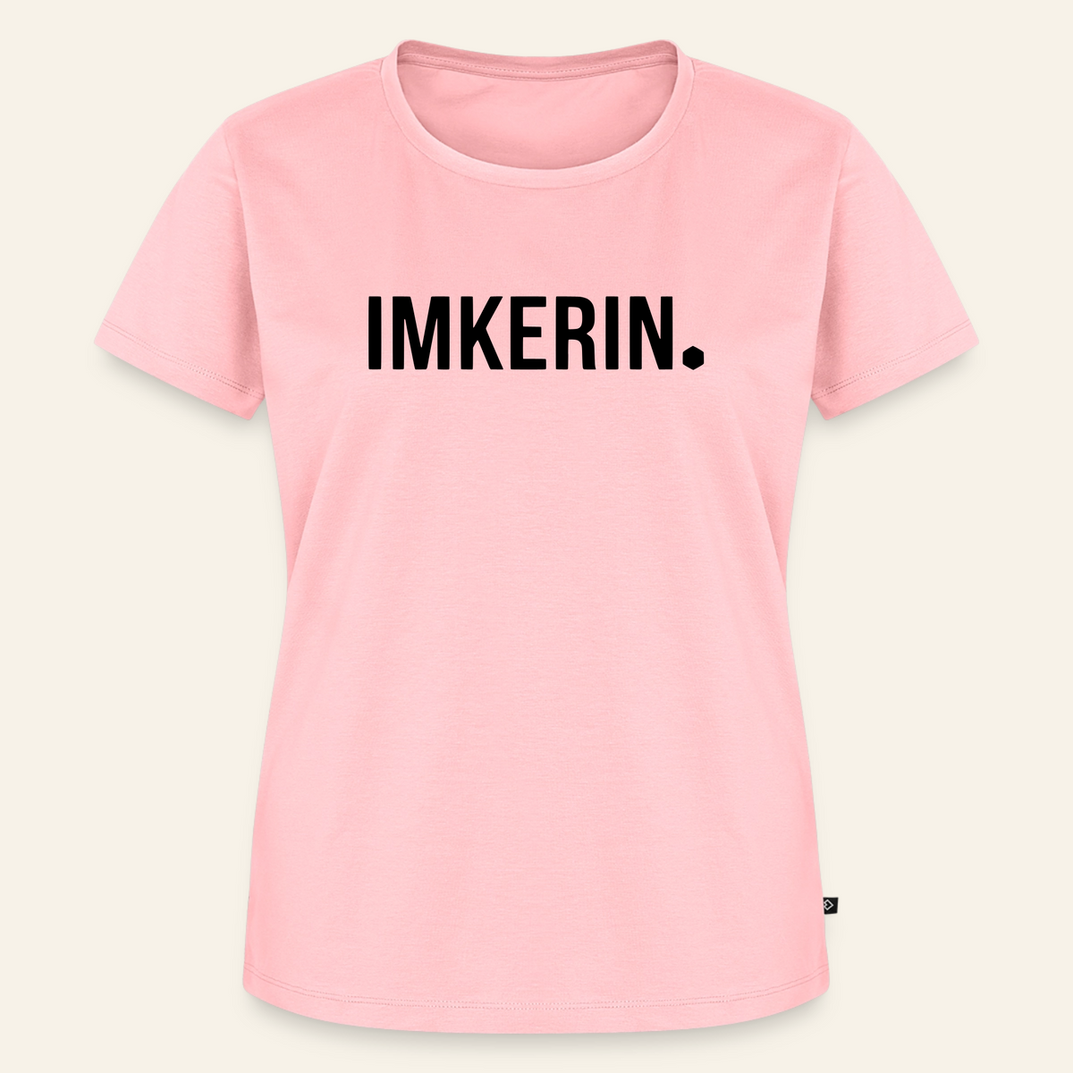 IMKERIN Dot Stark T-Shirt in Rosé – Vorderseite