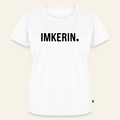 IMKERIN Dot Stark T-Shirt in Weiß – Vorderseite
