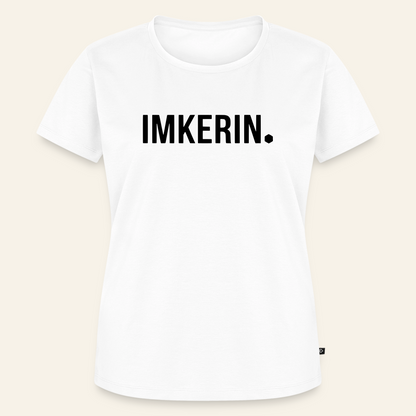 IMKERIN Dot Stark T-Shirt in Weiß – Vorderseite