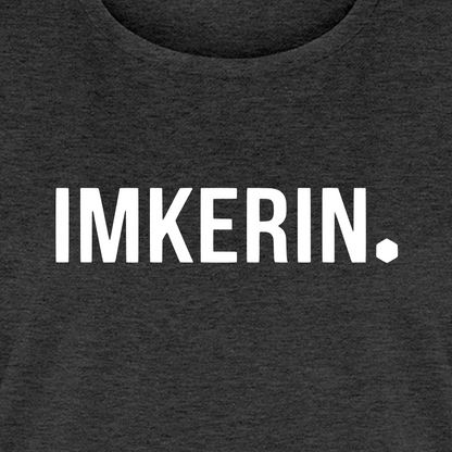 IMKERIN Dot Stark T-Shirt in Anthrazit – Druck im Detail