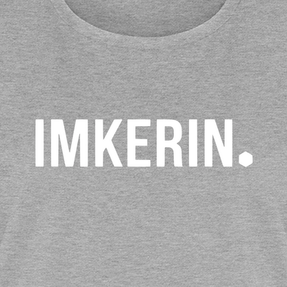 IMKERIN Dot Stark T-Shirt in Grau – Druck im Detail