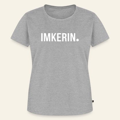 IMKERIN Dot Stark T-Shirt in Grau – Vorderseite