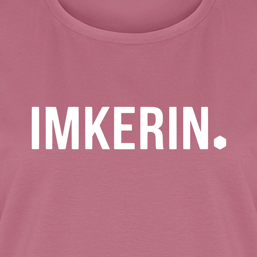 IMKERIN Dot Stark T-Shirt in Mauve – Druck im Detail
