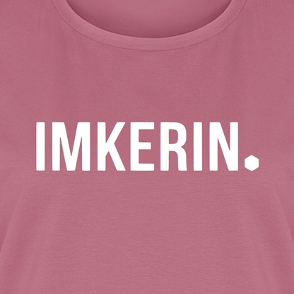 IMKERIN Dot Stark T-Shirt in Mauve – Druck im Detail