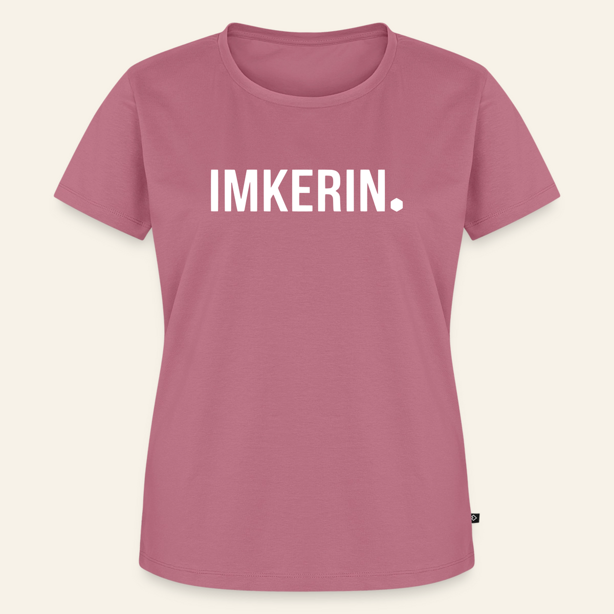 IMKERIN Dot Stark T-Shirt in Mauve – Vorderseite