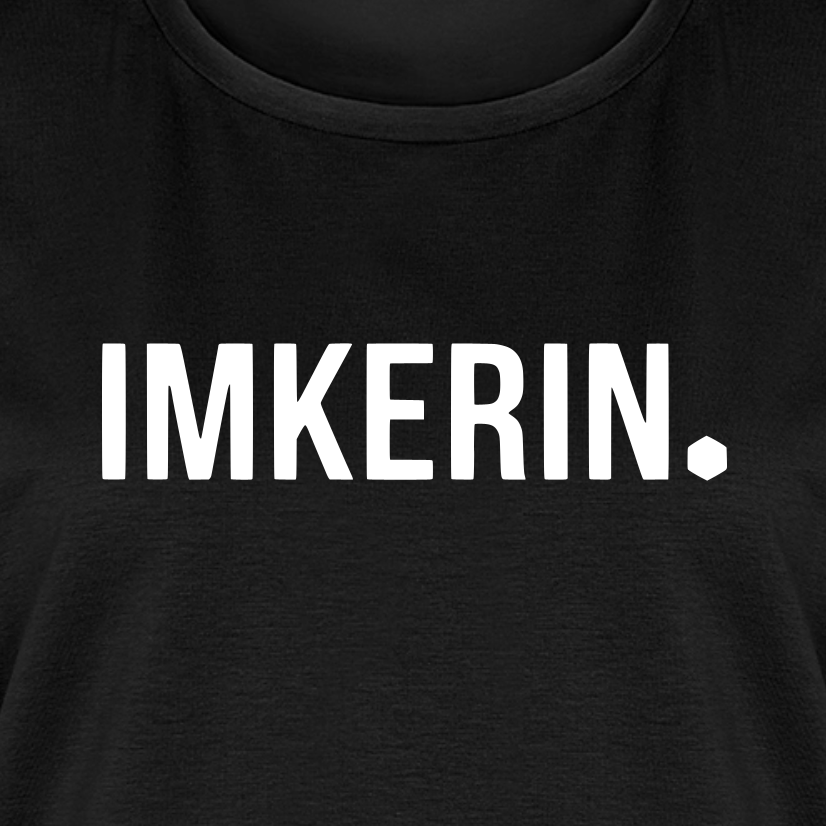 IMKERIN Dot Stark T-Shirt in Schwarz – Druck im Detail