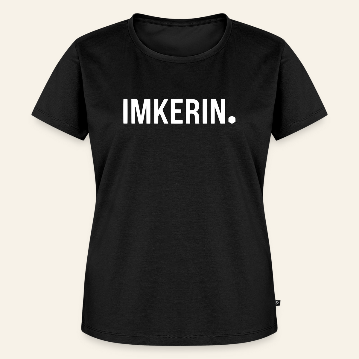 IMKERIN Dot Stark T-Shirt in Schwarz – Vorderseite