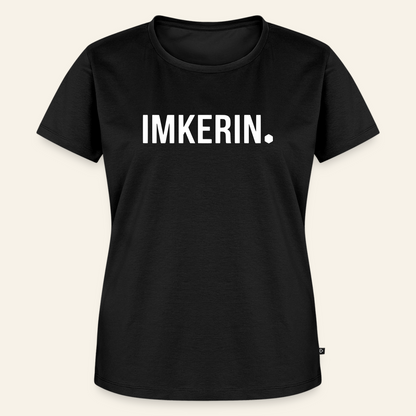 IMKERIN Dot Stark T-Shirt in Schwarz – Vorderseite