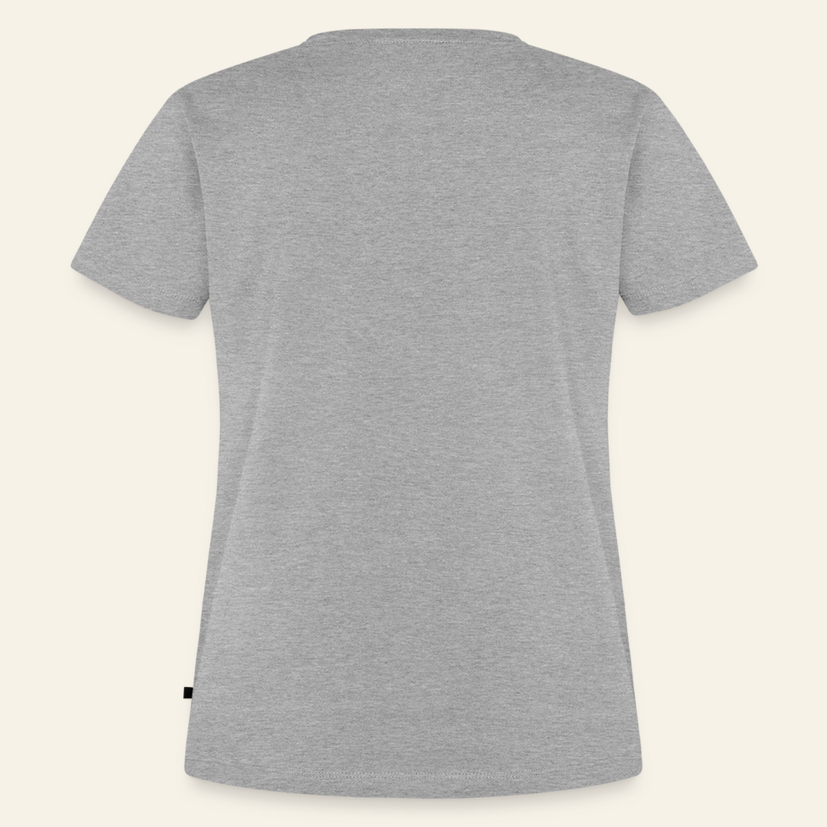 IMKERIN Dot Fein T-Shirt in Grau – Rückseite ohne Druck
