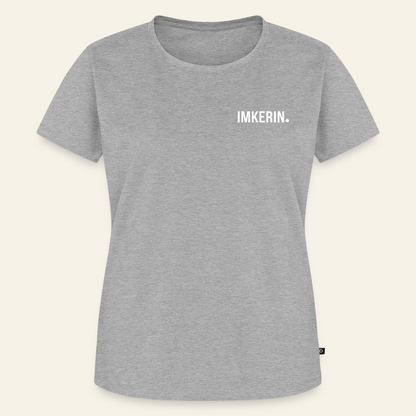 IMKERIN Dot Fein T-Shirt in Grau – Vorderseite