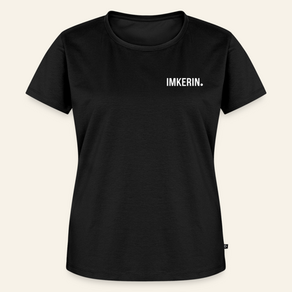 IMKERIN Dot Fein T-Shirt in Schwarz – Vorderseite