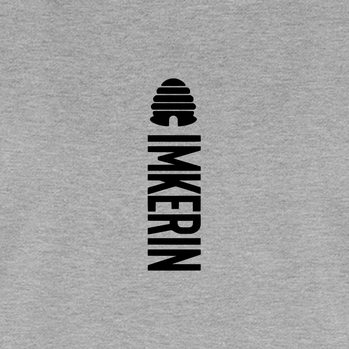 IMKERIN Hive Alpha T-Shirt in Grau – Druck im Detail