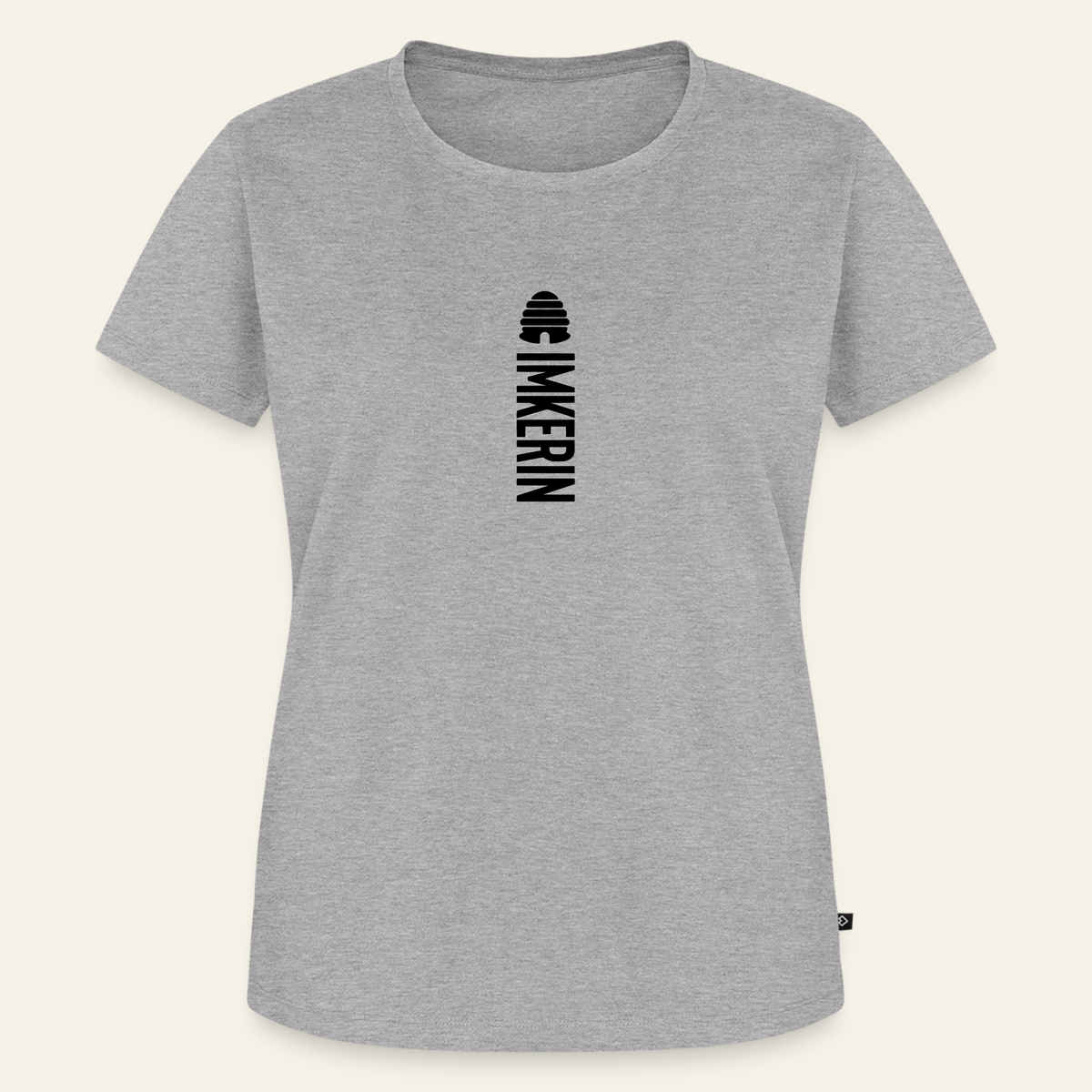 IMKERIN Hive Alpha T-Shirt in Grau – Vorderseite