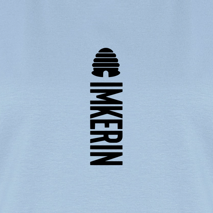 IMKERIN Hive Alpha T-Shirt in Hellblau – Druck im Detail