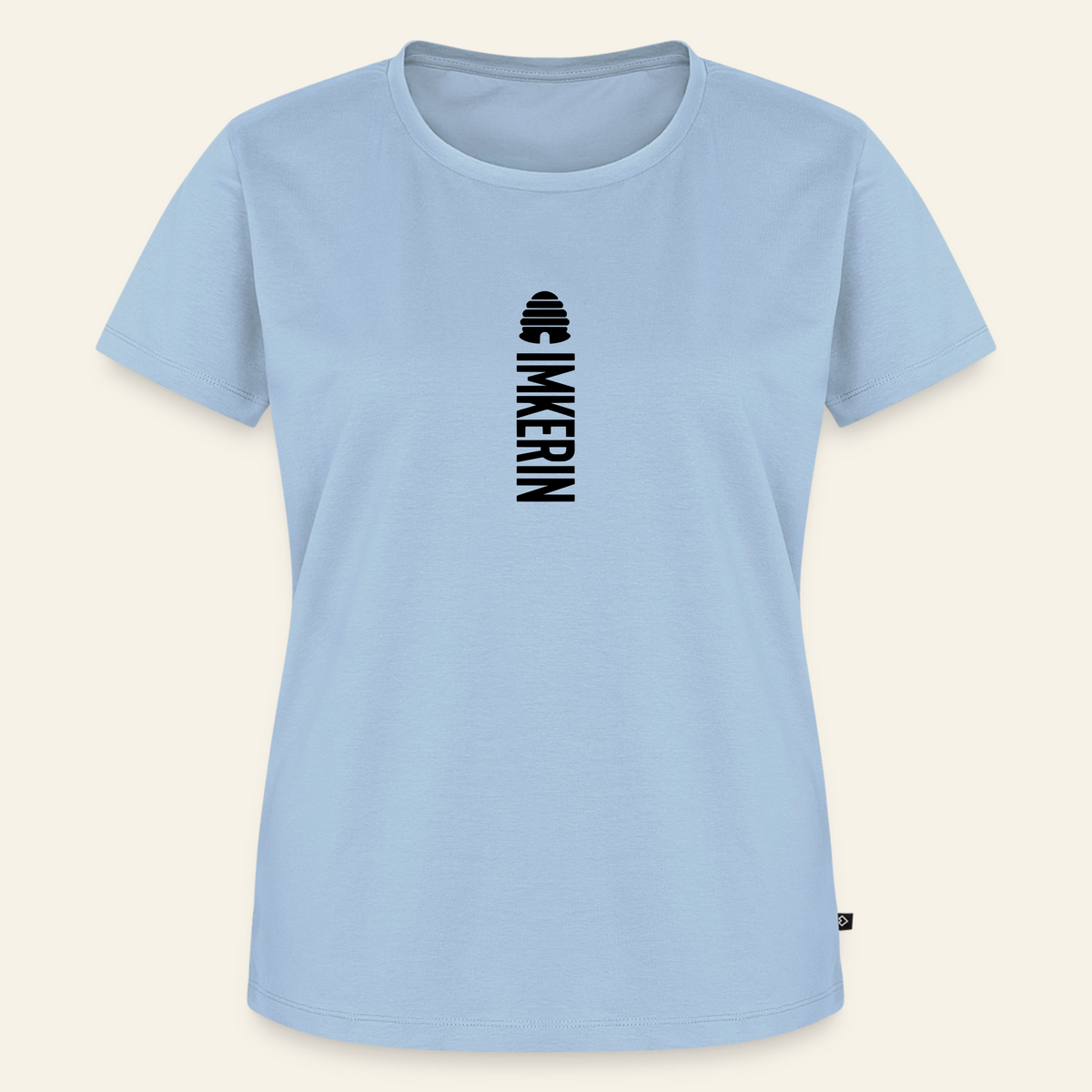 IMKERIN Hive Alpha T-Shirt in Hellblau – Vorderseite