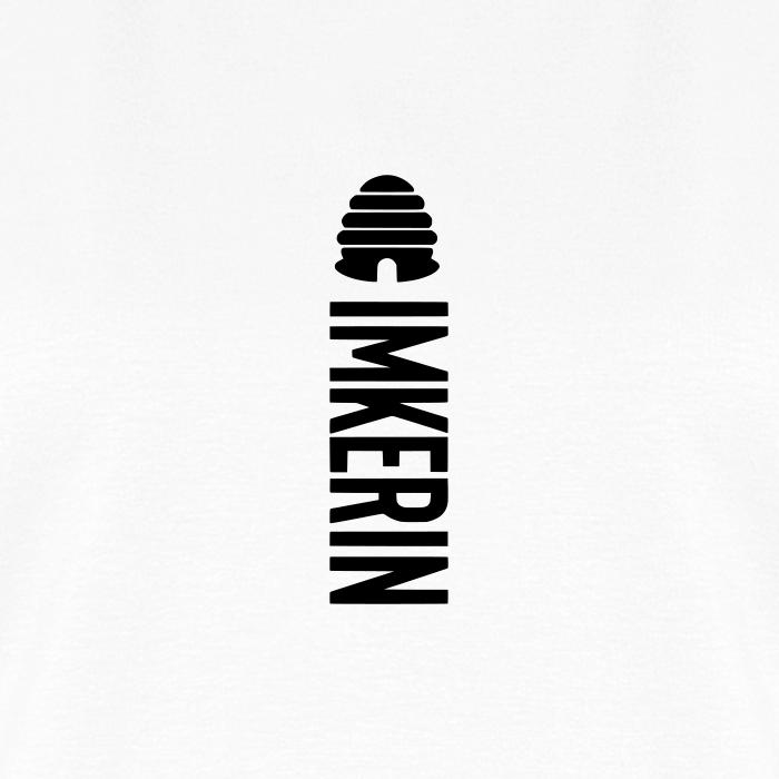 IMKERIN Hive Alpha T-Shirt in Weiß – Druck im Detail