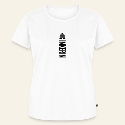 IMKERIN Hive Alpha T-Shirt in Weiß – Vorderseite