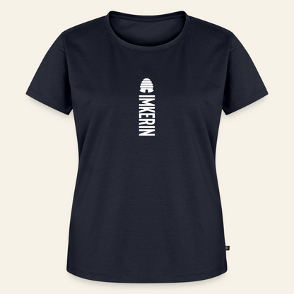IMKERIN Hive Alpha T-Shirt in Dunkelblau – Vorderseite