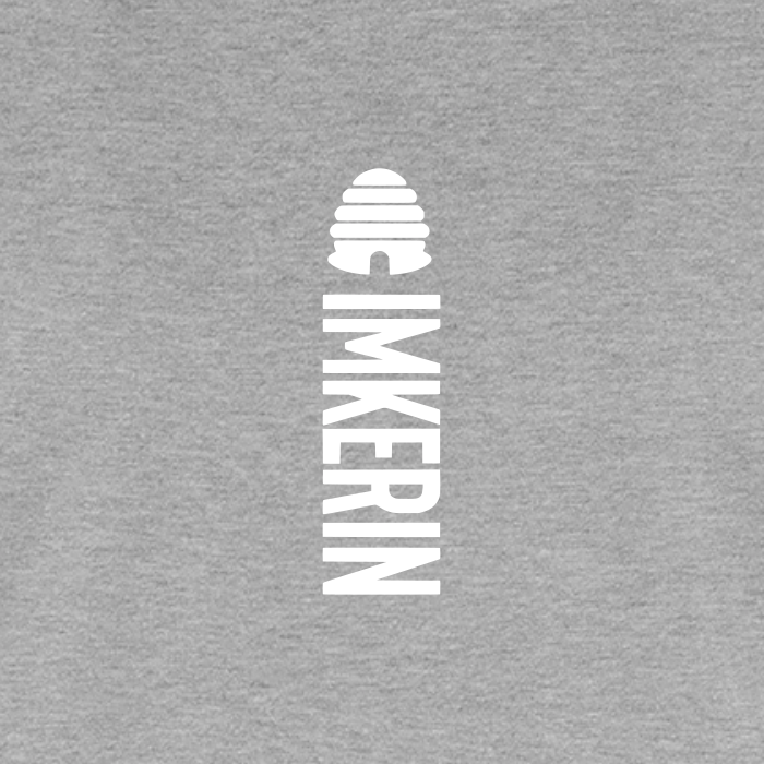 IMKERIN Hive Alpha T-Shirt in Grau – Druck im Detail