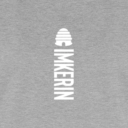 IMKERIN Hive Alpha T-Shirt in Grau – Druck im Detail