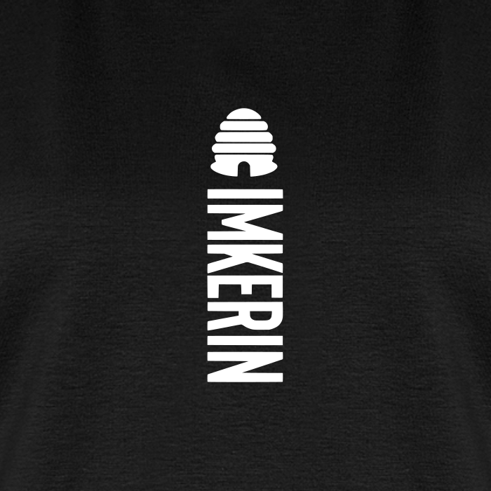 IMKERIN Hive Alpha T-Shirt in Schwarz – Druck im Detail