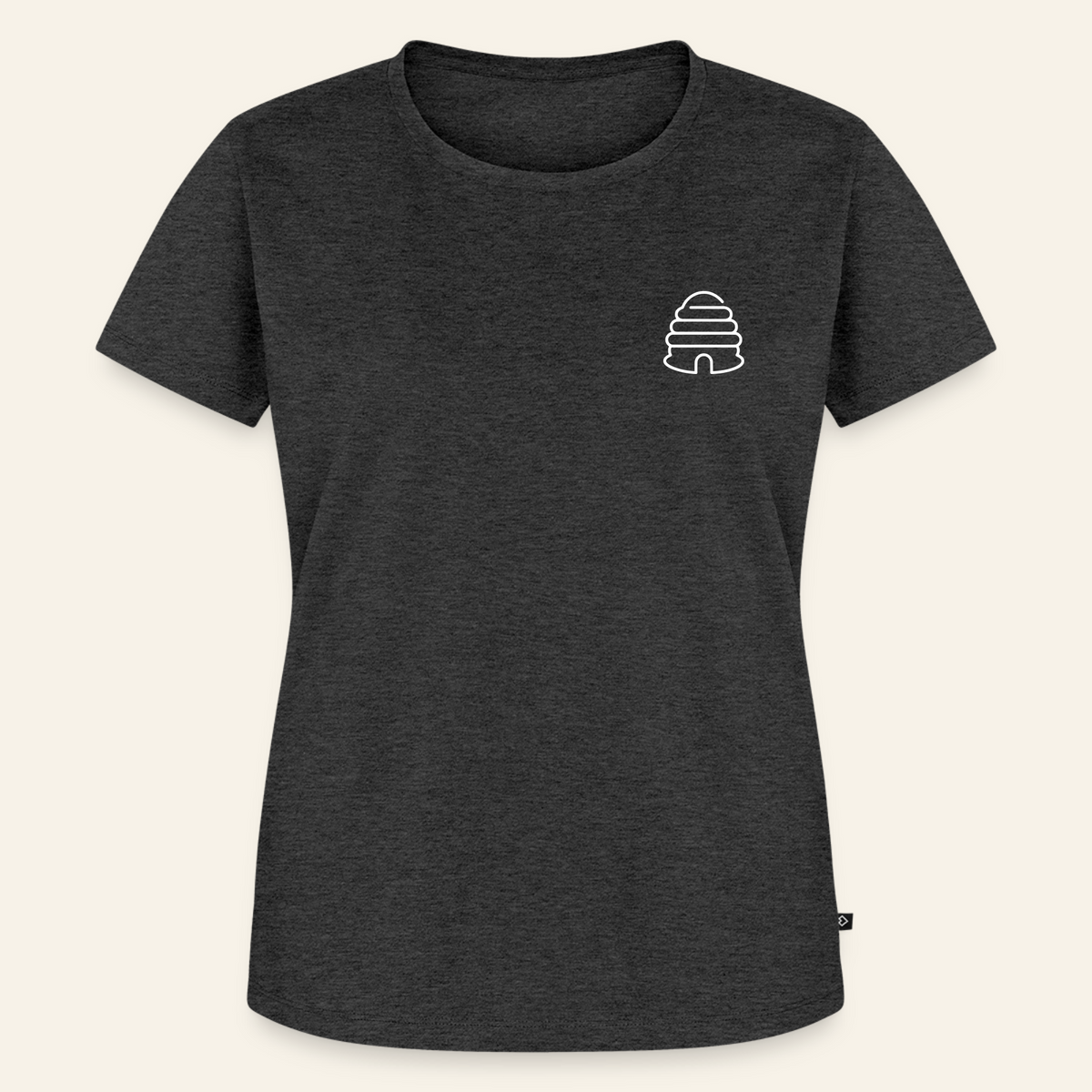 IMKERIN Hive Bravo T-Shirt in Anthrazit – Vorderseite