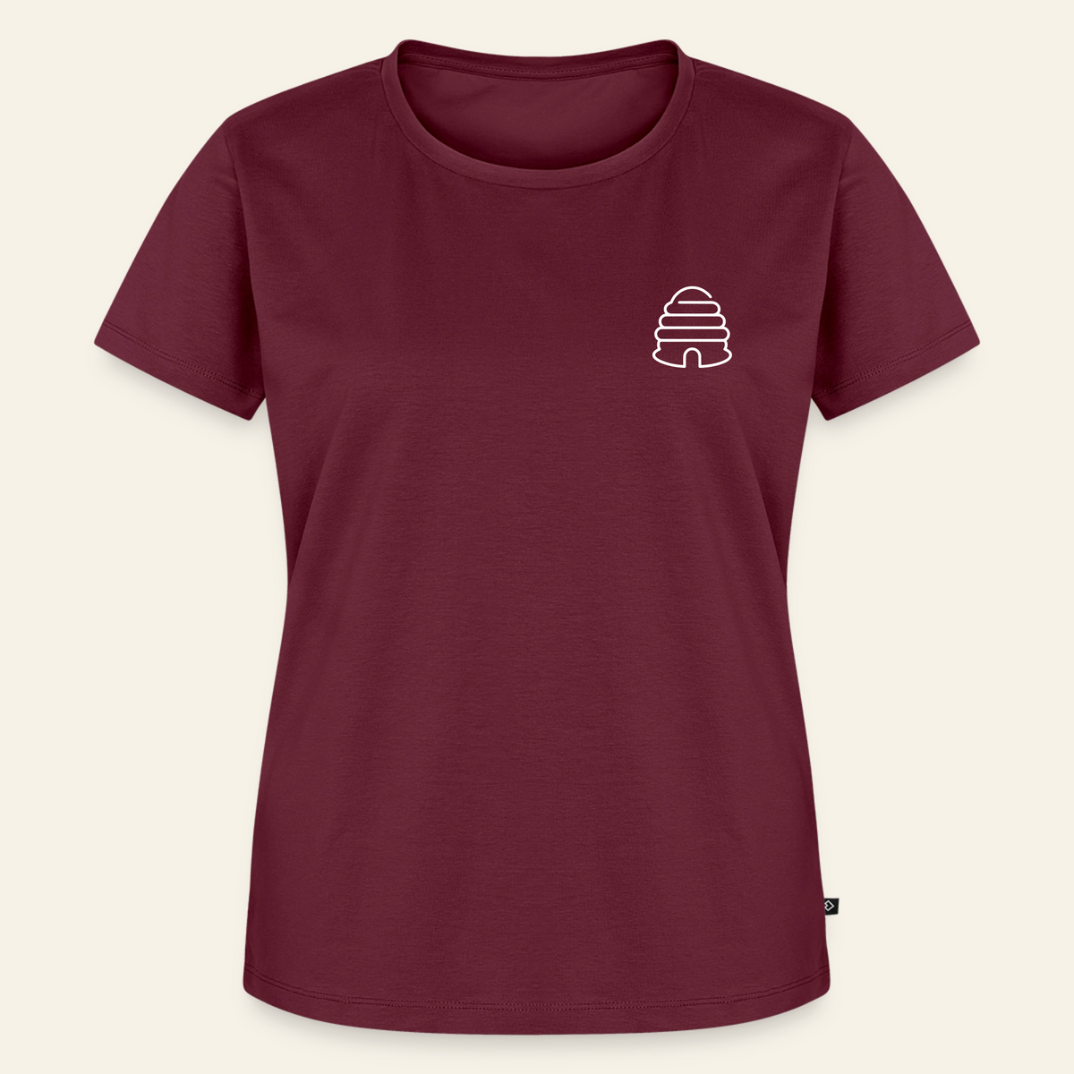 IMKERIN Hive Bravo T-Shirt in Bordeaux – Vorderseite