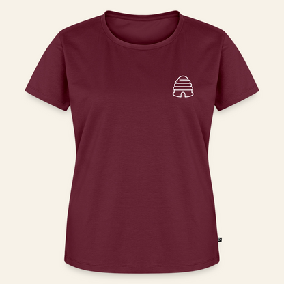 IMKERIN Hive Bravo T-Shirt in Bordeaux – Vorderseite