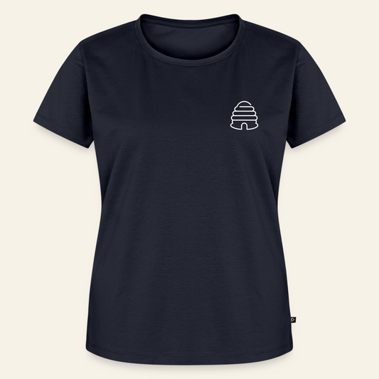 IMKERIN Hive Bravo T-Shirt in Dunkelblau – Vorderseite