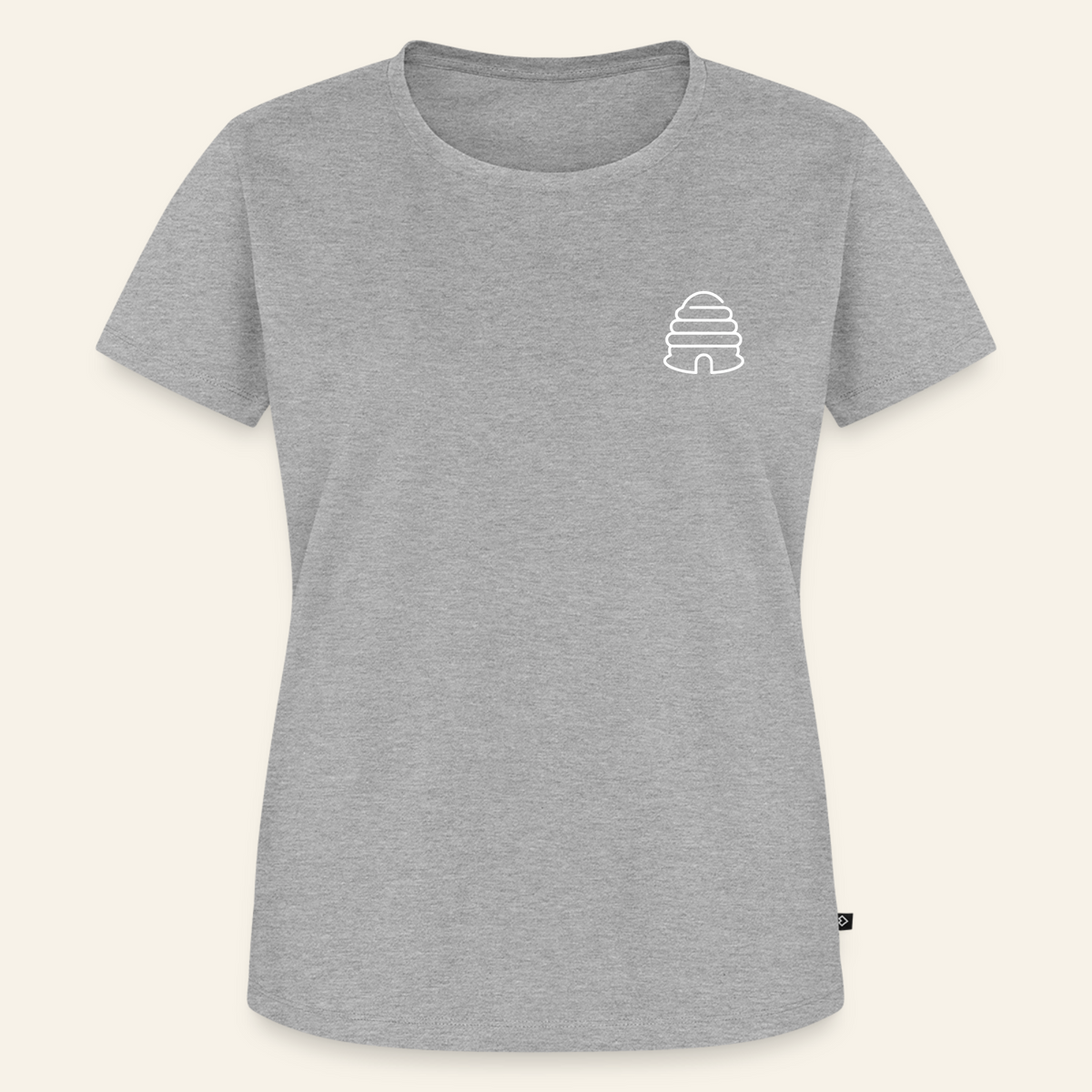 IMKERIN Hive Bravo T-Shirt in Grau – Vorderseite