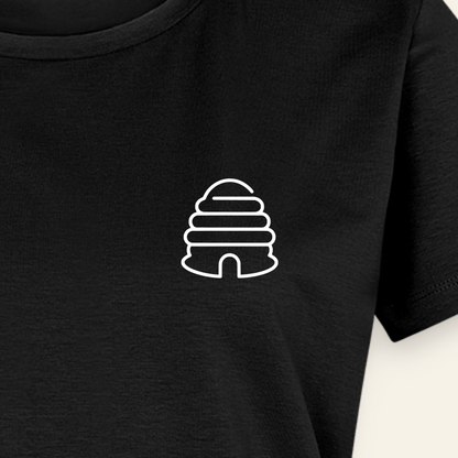 IMKERIN Hive Bravo T-Shirt in Schwarz – Druck im Detail