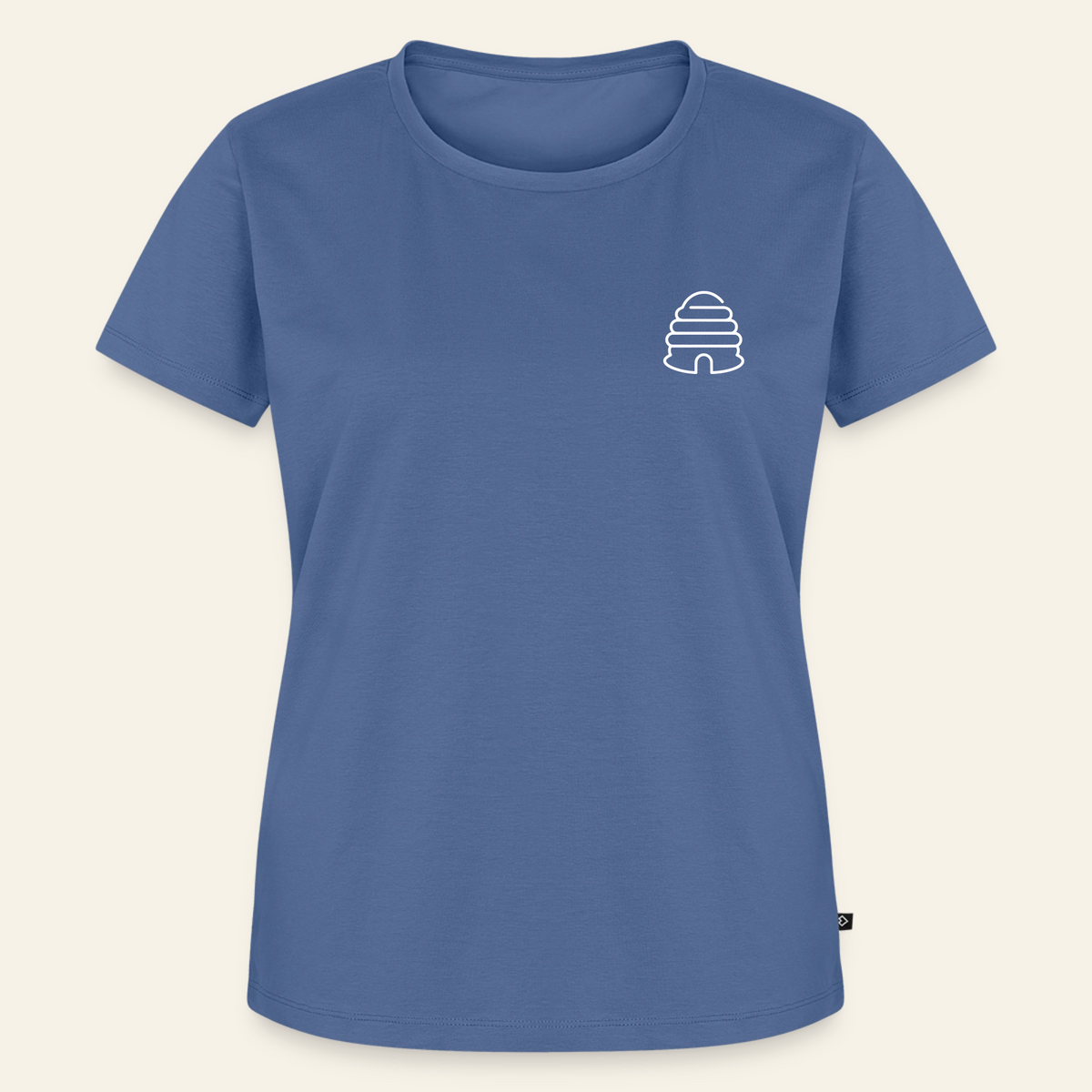 IMKERIN Hive Bravo T-Shirt in Steinblau – Vorderseite