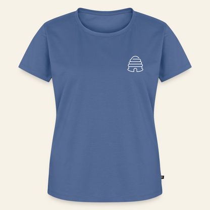 IMKERIN Hive Bravo T-Shirt in Steinblau – Vorderseite