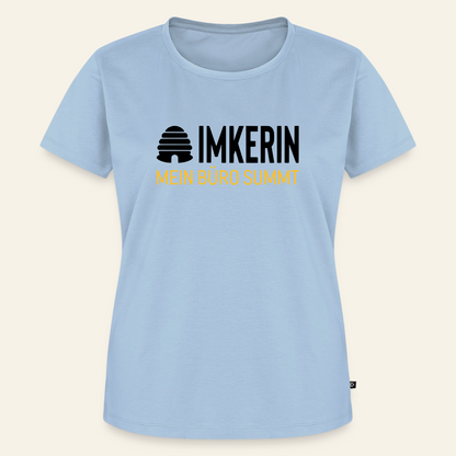 IMKERIN Hive Büro T-Shirt in Hellblau – Vorderseite