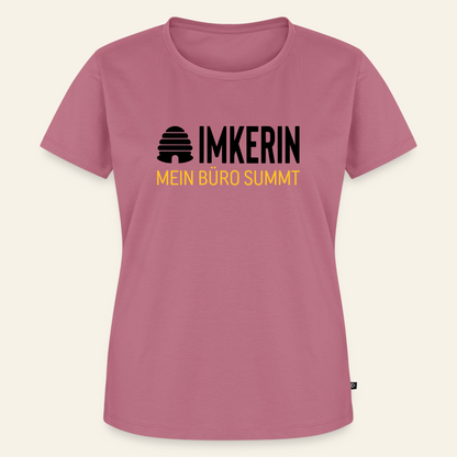 IMKERIN Hive Büro T-Shirt in Mauve – Vorderseite