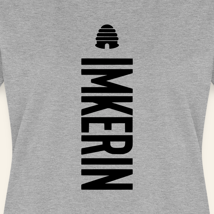 IMKERIN Hive Charlie T-Shirt in Grau – Druck im Detail
