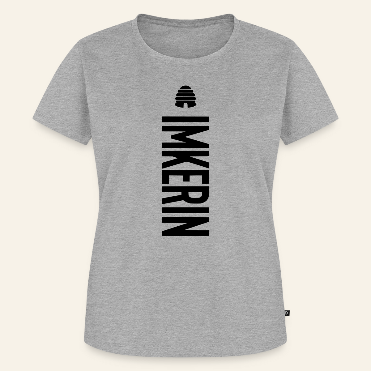 IMKERIN Hive Charlie T-Shirt in Grau – Vorderseite