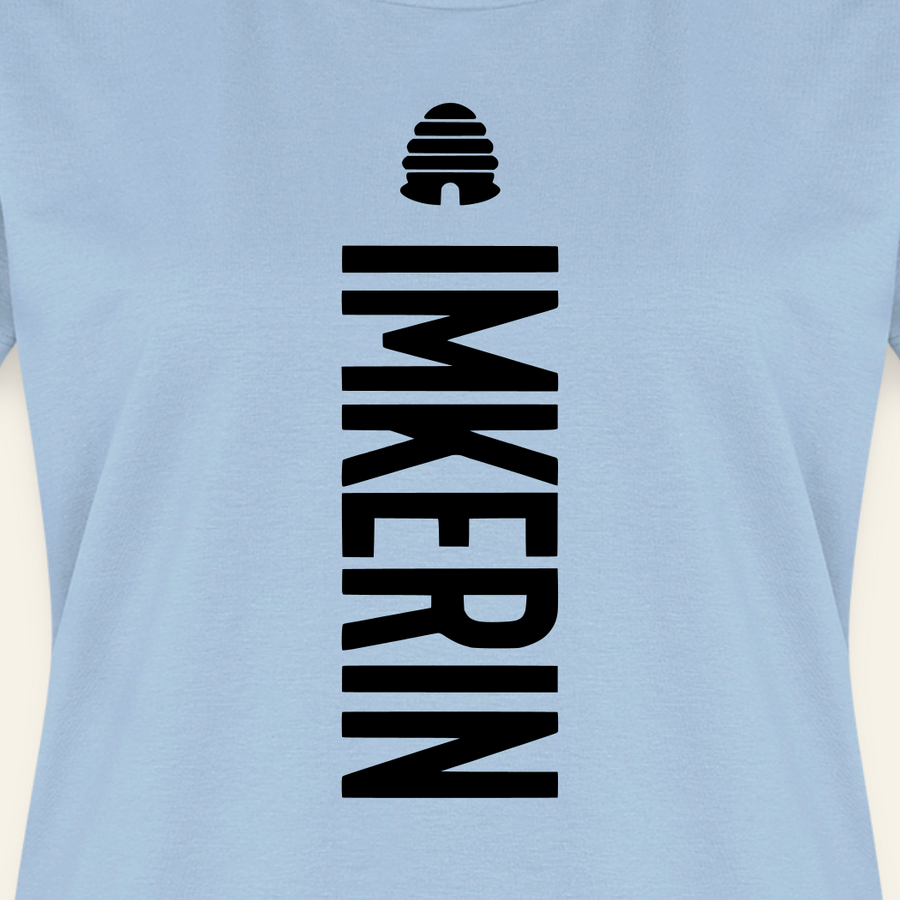 IMKERIN Hive Charlie T-Shirt in Hellblau – Druck im Detail