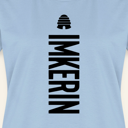 IMKERIN Hive Charlie T-Shirt in Hellblau – Druck im Detail