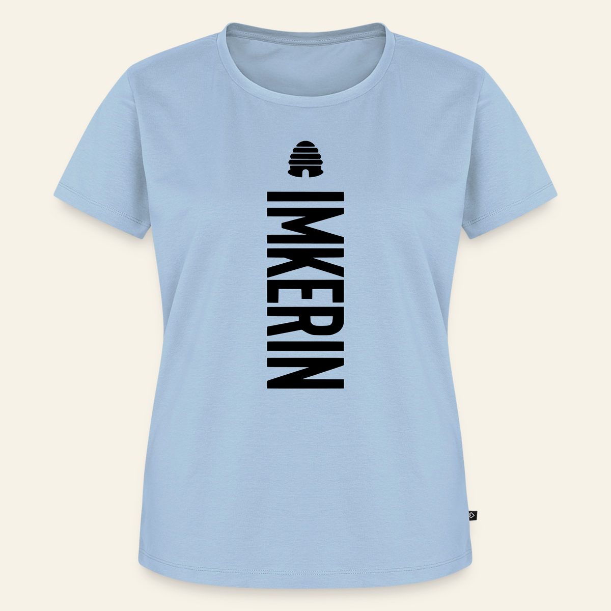 IMKERIN Hive Charlie T-Shirt in Hellblau – Vorderseite