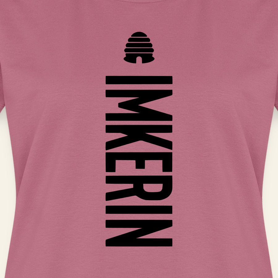 IMKERIN Hive Charlie T-Shirt in Mauve – Druck im Detail