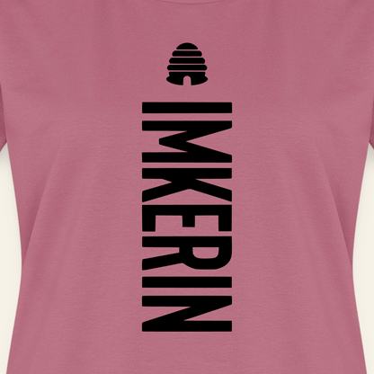 IMKERIN Hive Charlie T-Shirt in Mauve – Druck im Detail