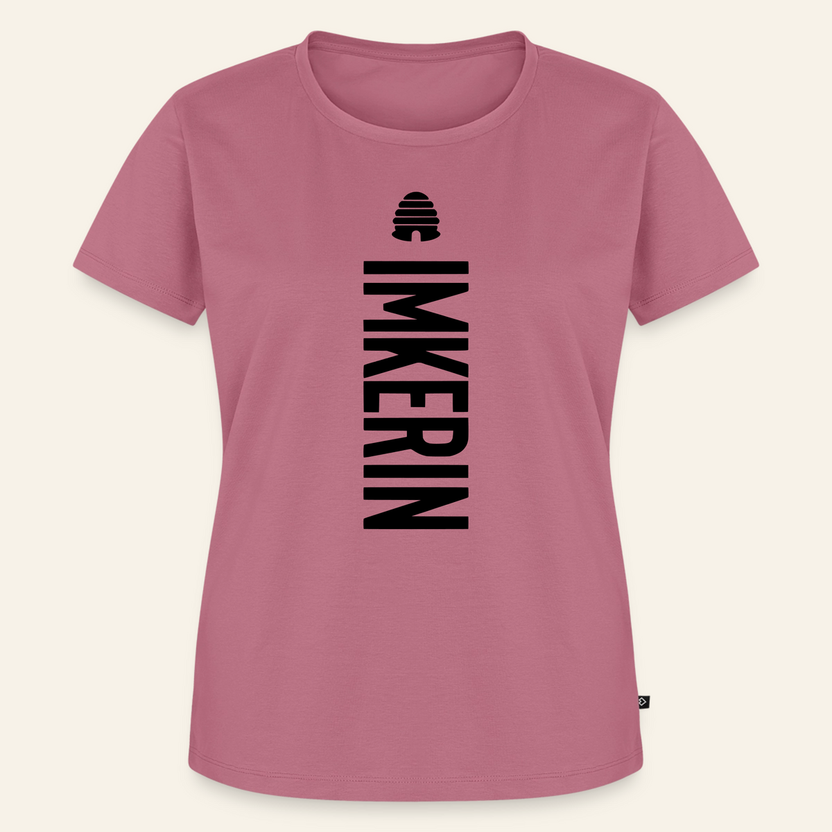 IMKERIN Hive Charlie T-Shirt in Mauve – Vorderseite