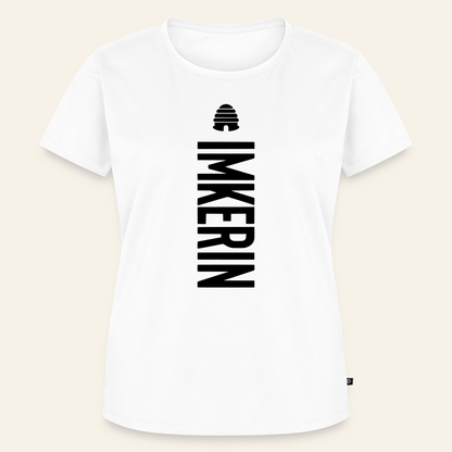 IMKERIN Hive Charlie T-Shirt in Weiß – Vorderseite