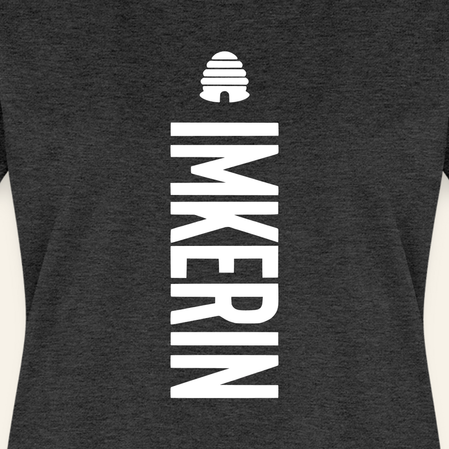 IMKERIN Hive Charlie T-Shirt in Anthrazit – Druck im Detail