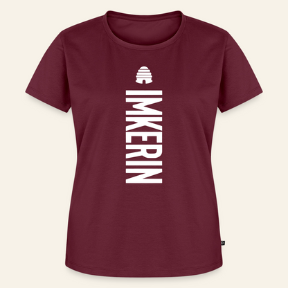 IMKERIN Hive Charlie T-Shirt in Bordeaux – Vorderseite