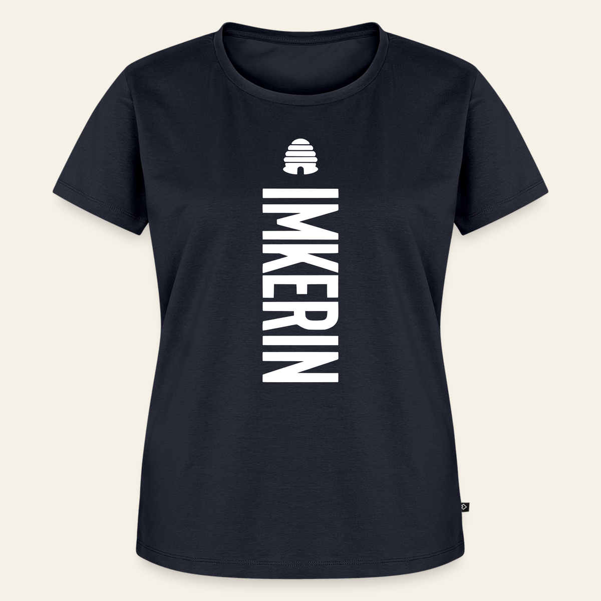 IMKERIN Hive Charlie T-Shirt in Dunkelblau – Vorderseite