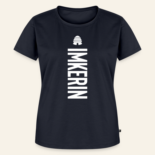 IMKERIN Hive Charlie T-Shirt in Dunkelblau – Vorderseite