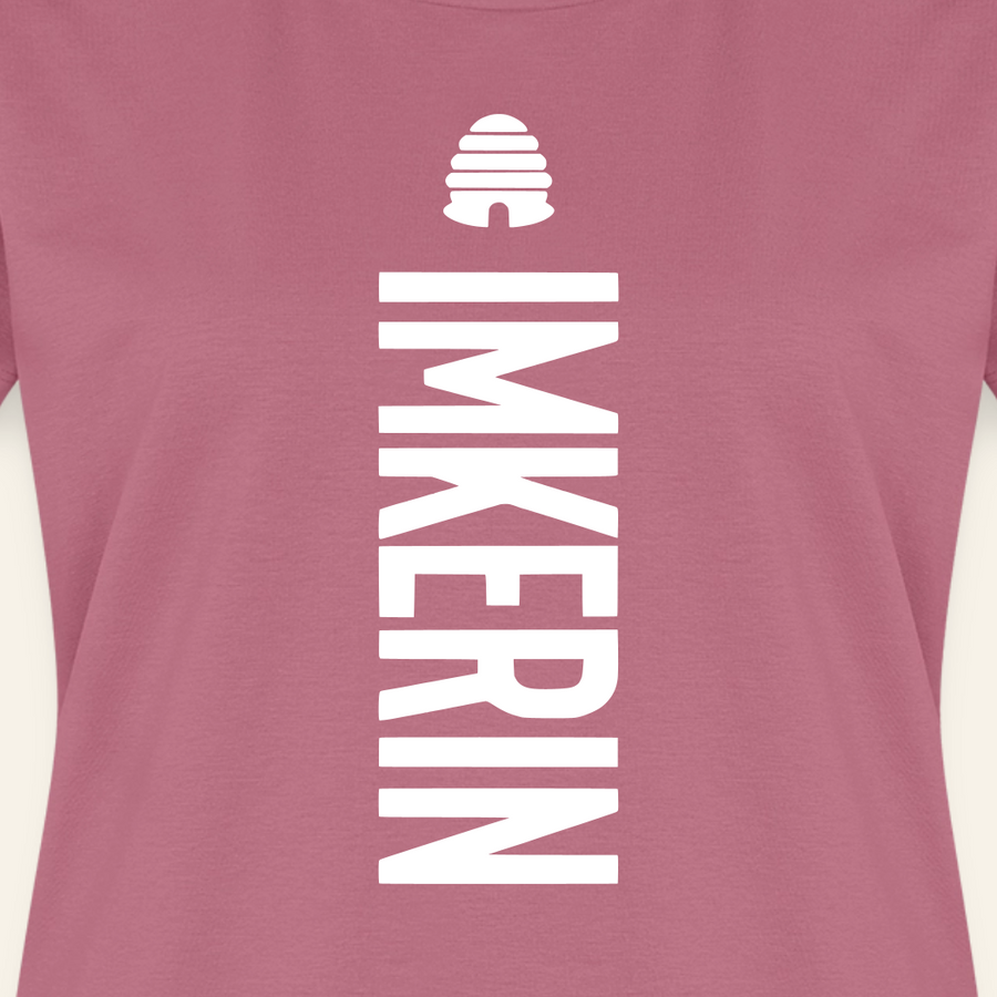IMKERIN Hive Charlie T-Shirt in Mauve – Druck im Detail