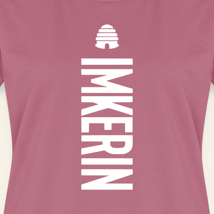 IMKERIN Hive Charlie T-Shirt in Mauve – Druck im Detail